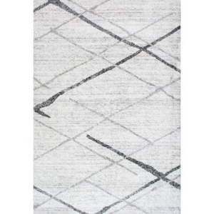 nuLOOM Thigpen Contemporary Stripes Gray 10 ft. x 14 ft. Living Room Area Rug - Picture 1 of 11