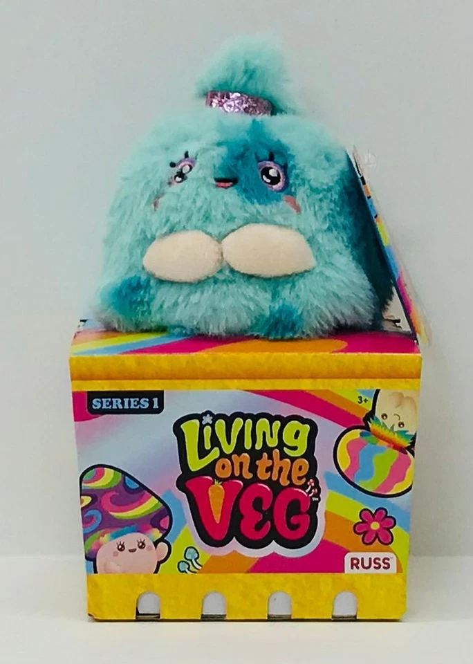 LIVING ON THE VEG Mushroom #7 LUELLA Fun Guy Plush Rush Kellytoy Series 1