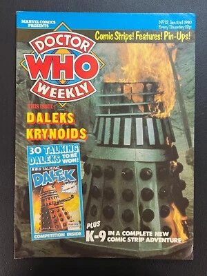 January 2nd 1980 Doctor Who Weekly #12 VTG w/Daleks And Krynoids BBC Marvel UK! - Image 1 of 3