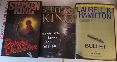 Stephen King  Laurell K Hamilton 3 HC lot  Tom Gordon Dolores Claiborne horror Foto 1 de 4