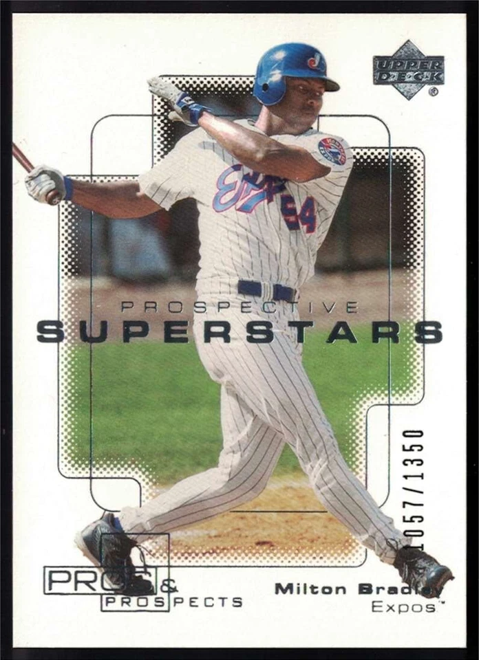 2000 Upper Deck Pros & Prospects #92 Prospective Superstars Milton Bradley /1350 - Image 1 of 2