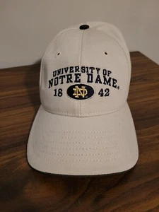 University of Notre Dame 1842 Logo Adjustable Hat Cap Tan University Square - Picture 1 of 9