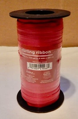 Curling Ribbon Red 3/16” x 325 Yards By Happy Home NIB 271V - Image 1 of 2