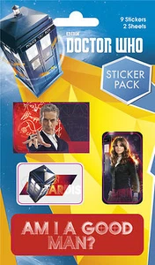 Vinyl Sticker Aufkleber-Pack DOCTOR WHO - 12th Doc 9 Stück / 2 Seiten - 10x17cm - Picture 1 of 1