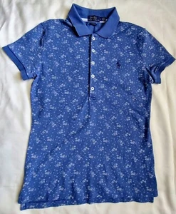 Polo Ralph Lauren Girls' Jr Youth Sz SP Floral 1/2 Button Up Short Sleeve Shirt - Picture 1 of 5