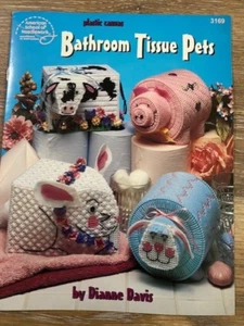 Kunststoff Leinwand Badezimmer Taschentücher Haustiere American School of Needlework Broschüre 3169 - Bild 1 von 2