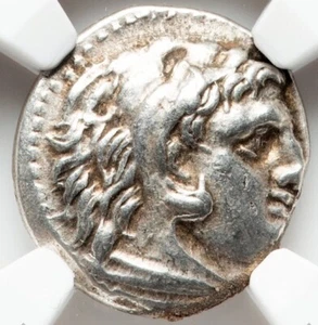 NGC Ch XF Alexander the Great III 336-323 BC, Kingdom Macedon Choice Drachm Coin - Picture 1 of 5