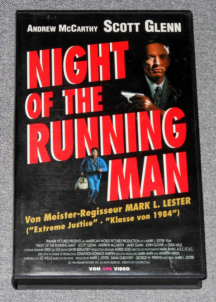 Night of  the Running Man (Scott Glenn / Andrew McCarthy) - VHS - Bild 1 von 1