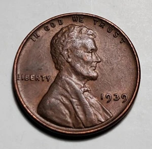1939 P LINCOLN WHEAT PENNY BETTER GRADE #C6074 - Picture 1 of 2