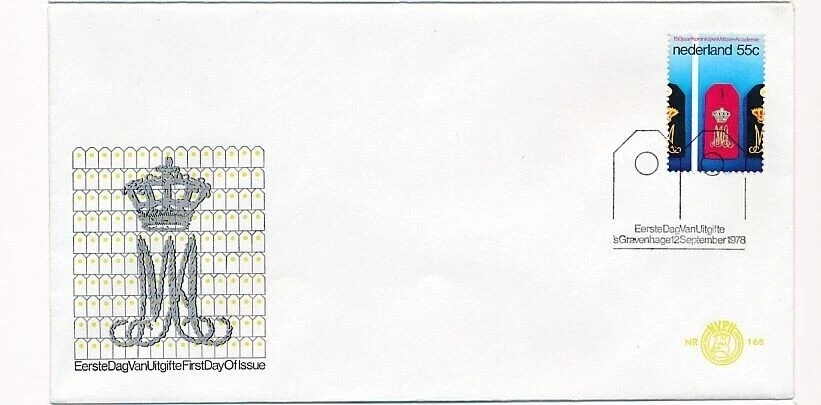 D56868 NVPH 168 Epaullettes Military Academy FDC Netherlands - Image 1 of 1