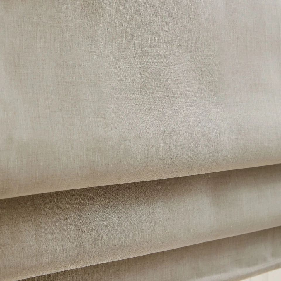 West Elm Lino Inalámbrico Apagón Tono Romano 34x64 Lino Lino Natural Foto 1 de 1