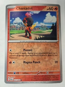 Charcadet 025/182 Sv04: Paradox Rift Pokemon Reverse Holo Foil Nice! - Picture 1 of 3