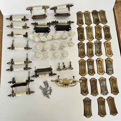 Large Lot Of Assorted Drawer Knobs And Pulls ( mixed lot) - Image 1 of 4
