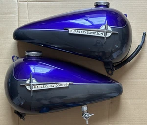 Cabezal de pala tanque de gasolina genuino Harley Davidson FLH 5 galones - Imagen 1 de 16