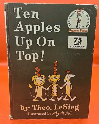 Ten Apples Up On Top Theo LeSieg 1961 1st Edition First Roy McKie 75 Word HB Dr Foto 1 de 4