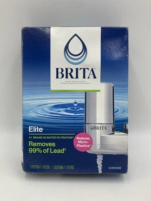 Brita Tap Water Faucet Filtration System - Chrome: Filters Chlorine & Lead, - Image 1 of 4