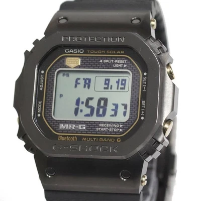 G-SHOCK WATCH MR-G B5000 SERIES MRG-B5000R-1JR BLACK GOLD TITANIUM RUBBER MEN'S - Image 1 of 4