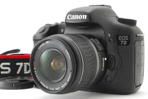 [N MINT w/flash] Canon EOS 7D Black EF-S 18-55mm f3.5-5.6 II USM Lens JAPAN A341 - Picture 1 of 24