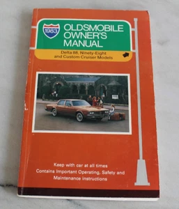 Oldsmobile Owner's Manual Delta 88, Ninety-Eight and Custom Cuiser Models - Bild 1 von 3