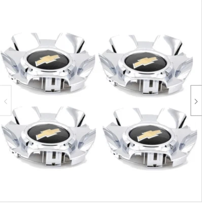 4件装车轮中心盖09-11雪佛兰Tahoe Avalanche Silverado铬制5417 19431542 — 第 1/2 张图片