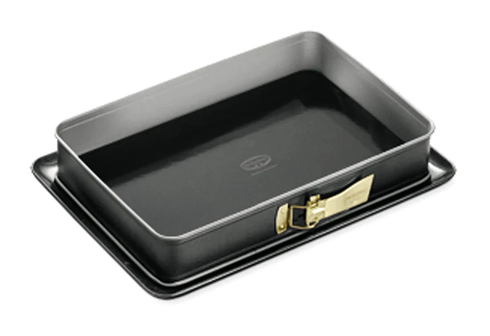 Springform Rechteck Emaille Antihaft 38x25x7cm kratzfest schwarz - Bild 1 von 1