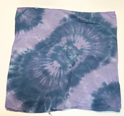 Bandana Tie Dye 21" x 21" Púrpura Pool Drop 100% Algodón Foto 1 de 2