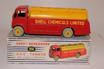 Dinky Toys 991 AEC Monarch Thompson Shell Tanker años 50 en caja Foto 1 de 4