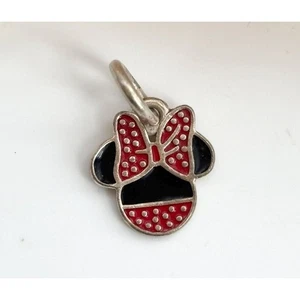 Colgante vintage de plata de ley 925 esmaltada Minnie Mouse Walt Disney | Dije - Imagen 1 de 14