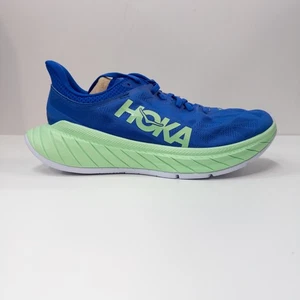 Hoka One One Carbon X2 Dazzling Blue/Green Ash Sneaker (Right Shoe Only) Sz 9D - Picture 1 of 6