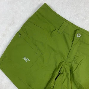 Pantalones Cortos de Senderismo Arc'teryx Para Mujer 6 Verde Exterior Ropa Activa Atlética Carga 4.5" - Imagen 1 de 10