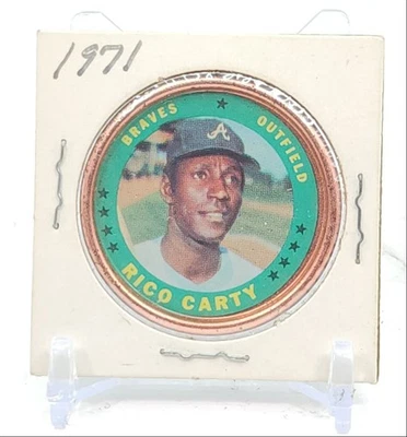 Moneda de béisbol All-Star Topps 1971 Rico Carty #113 Q3562 Foto 1 de 2