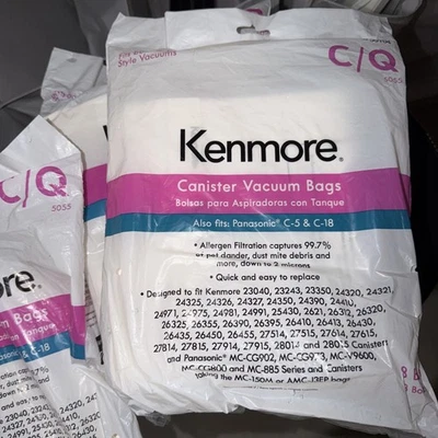 Kenmore  Canister Vacuum Bag for Panasonic C-5 & C-18 - 8 Pieces - Image 1 of 3