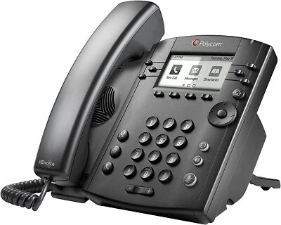 Polycom VVX 300 Series Business Media Desktop Phone - Black (2200-46135-025) - Image 1 of 3