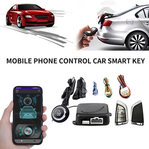 SUV Keyless Entry Engine Start Alarm System Kit Push Button Remote Control Stop - Picture 1 of 22