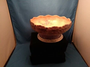 ANTIQUE POPE GOSSER OVAL CHINA BOWL - PINK FLOWERS 9 by 9 - Picture 1 of 12