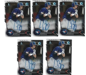 (5) 2016 Bowman Chrome Cavan Biggio AUTO RC's #CDA-CB Lot - Bild 1 von 1