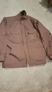 NRA 1871 Brown Cotton Canvas Jacket Size 3XL Mens Fleece lined coat - Picture 1 of 7