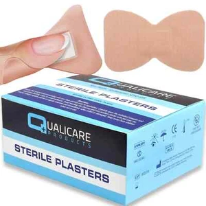 50 x FINGERSPITZEN STOFFPFLASTER Fingerspitze Schmetterling Nagel Zehen ORIGINAL QUALICARE - Bild 1 von 3