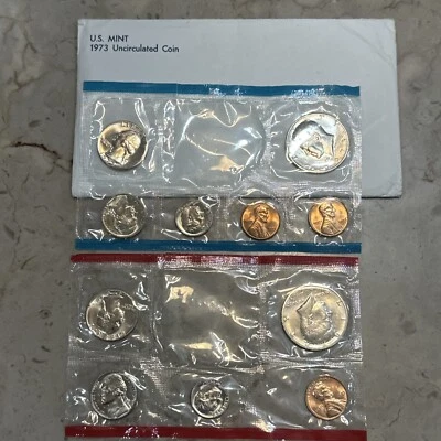 1973 Uncirculated Coin Set…. Missing ￼ The Eisenhower Dollars. ￼ - Image 1 of 4