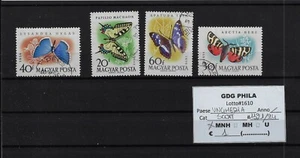 Lotto # 1610 Ungheria Farfalle serie completa usata - Foto 1 di 1