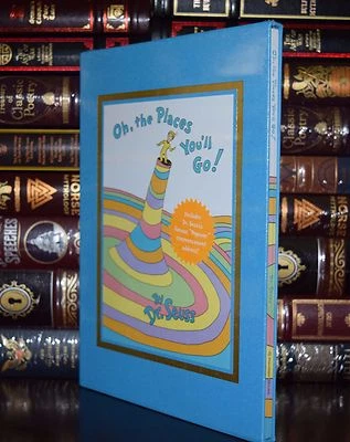 Oh, the Places You'll Go by Dr. Seuss Sealed Deluxe Slipcase Gift Hardcover Ed — 第 1/3 张图片