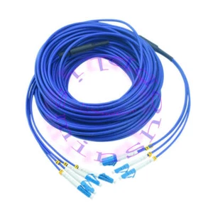 300M LC-LC 4 Strand Indoor Armored Fiber Cable SingleMode 9/125 Fiber Patch Cord - Afbeelding 1 van 1