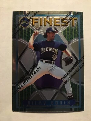 1995 Topps Finest #234 Brewers Ricky Bones Baseball Card - Image 1 of 2