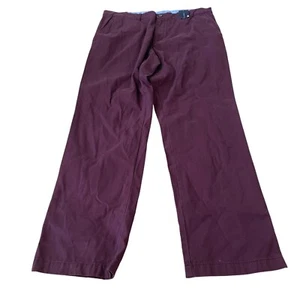 Neu Tommy Hilfiger Graduate Chino Hose Herren Größe 36x32 Harvard Rot Baumwolle - Bild 1 von 6