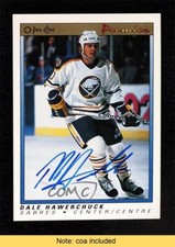 2007-08 O-Pee-Chee Auto Buybacks Dale Hawerchuk #40 HOF