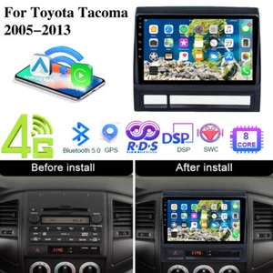 4+64G Android Car Stereo Radio For Toyota Tacoma 2005-2013 CarPlay GPS WiFi DSP - Picture 1 of 17