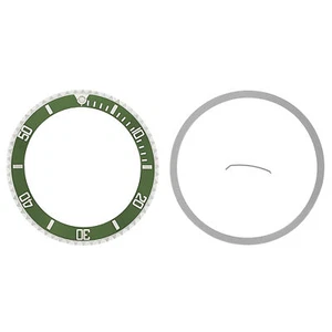 BEZEL ,INSERT FOR ROLEX SUBMARINER WATCH 16610LV, 16610 50TH ANNIVERSARY GREEN