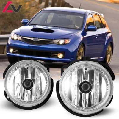 Par de luces antiniebla delanteras para parachoques de lentes transparentes para Subaru Impreza 2008 2009 2010 Foto 1 de 4