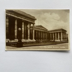 British Museum, London England Postcard Posted 1925 RPPC Exterior Sepia Photo - Picture 1 of 2