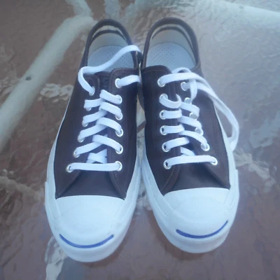 Converse Jack Purcell Vintage Leather Brown Made in USA men 5, women 6.5 - Image 1 of 4